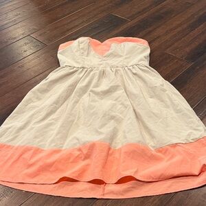 Maurices Peach and Cream Kids Casual Dress